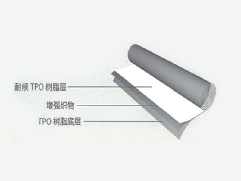 HDLY-TPO-P 織物內增強熱塑性聚烯烴防水卷材